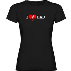 Maglietta A Maniche Corte I Love Dad Black
