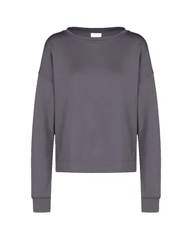 Loungewear Sweathsirt SMOOTH serious grey grigio S - Mey - FashionsVida