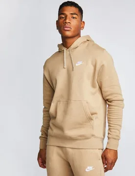Fleece Herren Kapuzenpullover - Braun - Größe M Brown M - Nike - FashionsVida