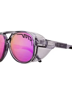 Occhiali Da Sole Polarizzati The Exciters Smoke Show Clear Black - Pit Viper - FashionsVida