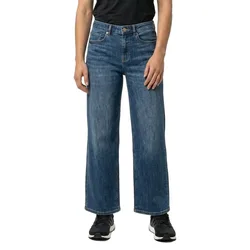 Jeans A Vita Alta Olivia Li3182 Wide Leg Medium Blue Denim S