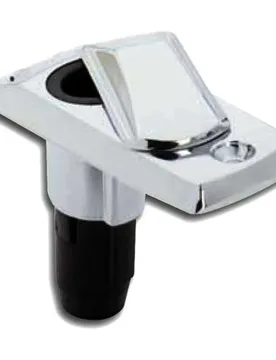 Zamak Rectangle Base For 12º Angled Pole Silver 12V unisex - Attwood - FashionsVida