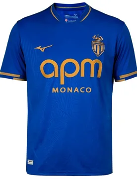 T-shirt à Manches Courtes Loin As Monaco 25/26 Spectrum Blue S - Mizuno - FashionsVida