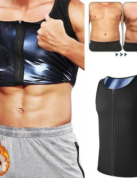 Men Body Shaper Sauna Vest Waist Trainer Slimming Belt Sweat Shirt Polymer Corset Top Abdomen Reducing Shapewear Fitness Top - Aliexpress - FashionsVida