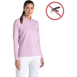 Polo NosiLife Thornbury, langarm, rosa l
