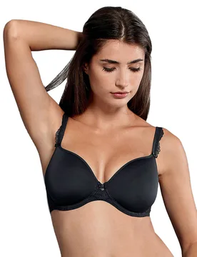 Sujetador con aros SELMA black negro 80D - Rosa Faia - FashionsVida