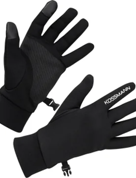 Polar Warm Laufhandschuhe Unisex Black Gr. L - KOSSMANN - FashionsVida