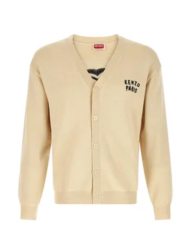 Cardigan cuore posteriore uomo beige - Kenzo - FashionsVida