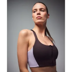 Top con cremallera training de mujer