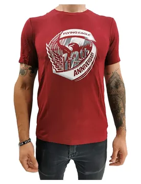 Flying T-shirt à Manches Courtes 12th Red / White S - Eagle - FashionsVida