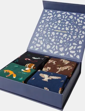 Pack de cuatro calcetines de hombre The Night Collection - Jimmy Lion - FashionsVida