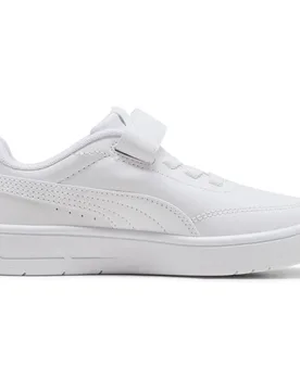 Sneaker Court Classic Clean Ac+ White / White / Cool Light Gray EU 18 - Puma - FashionsVida