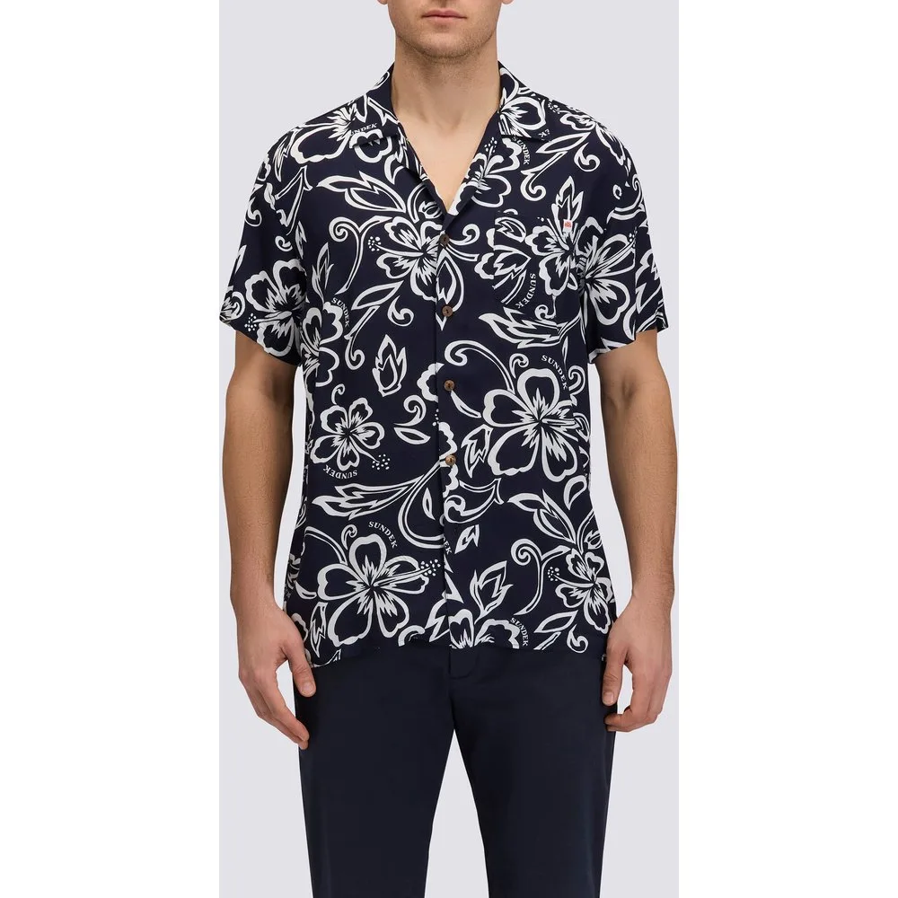 CAMISA MANGA CORTA PALMERAS - Sundek - FashionsVida