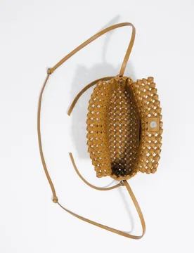 Bandolera de mujer mini piel trenzada - Bimba y Lola - FashionsVida