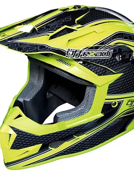 Casco Moto Cross Enduro Racing Viper Nero grigio Giallo taglia 2XL - ONE - FashionsVida