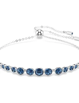 Braccialetto Imber Emily, Tagli arrotondati misti, Blu, Placcato rodio OS - Swarovski - FashionsVida