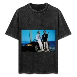Miami Blues T-Shirt Large Size Casual Tee Shirt