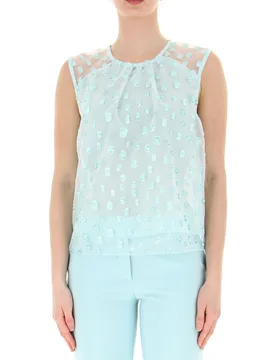 Top in organza VERDE XS - Rinascimento - FashionsVida