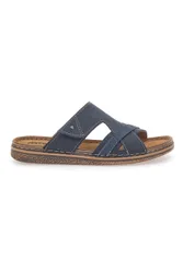 Ciabatte Blu con Sottopiede in Pelle 10104BESY 43