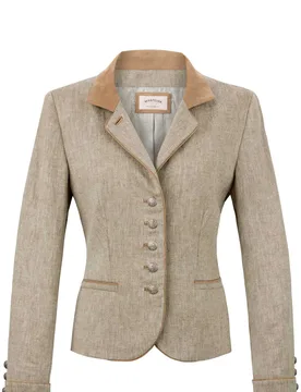 Trachtenjacke Giulietta (hellgrün, Gr. 34) von Bergfeuer Couture für Damen, Oberteile, 50% Baumwolle, 50% Leinen - Stockerpoint - FashionsVida