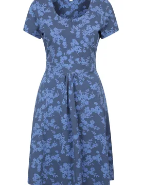 Orchid Patterned Womens UV Dress - Blue - Blue - Size: 10 - Mountain Warehouse - FashionsVida