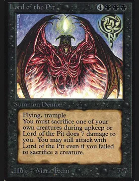 Lord of the Pit (Not Tournament Legal) International Edition - Magic: The Gathering - FashionsVida