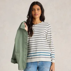 Fairtrade Willow Stripe Top - White