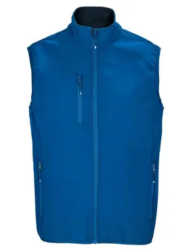 Mens Falcon Softshell Recycled Body Warmer (Royal Blue) - Size Small - SOLS - FashionsVida