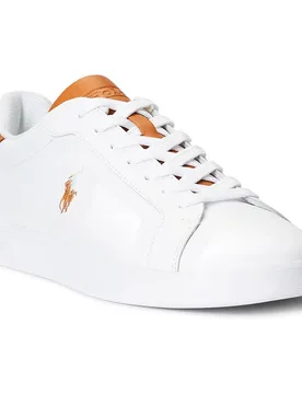 Baskets 809877598 White / Tan EU 46 - Ralph Lauren Ftw - FashionsVida