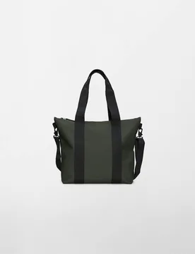 W3 Waterproof Mini Utility Tote Bag Dark Green female - Rains - FashionsVida