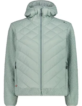Woman jacket hybrid fix hood chaqueta outdoor mujer Verde (38) - CMP - FashionsVida