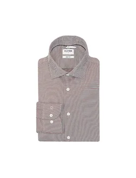 Camisa Slim Fit marrón claro 38 - Olymp Level Five - FashionsVida