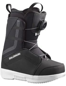 Snowboard-Boots Project Boa Black/Black/White Kindergröße 20.5 schwarz - Salomon - FashionsVida
