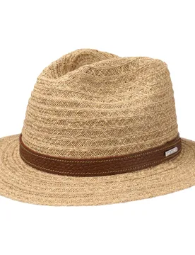 Barnell Traveller Raffia Hat by - nature - Size: M (56-57 cm) - Stetson - FashionsVida