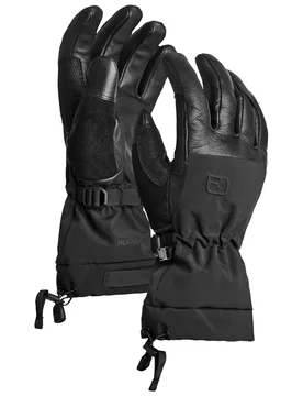 Gants de ski en laine de mérinos - Merino Freeride Glove M Black Raven en Laine - Taille S - Noir - Ortovox - FashionsVida