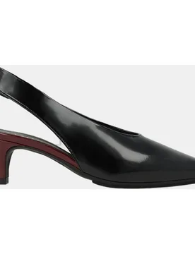 Zapatos de salón destalonados en tejido piel de color - Lodi - FashionsVida
