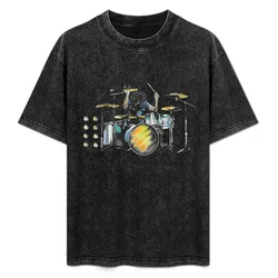 Drums T-Shirt Basic Regular Fit Casual T-Shirt