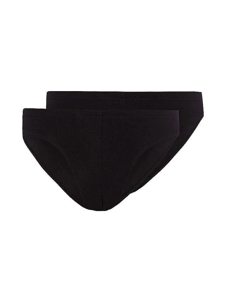 Slip 2er Pkg. COTTON MULTIPACK black schwarz S herren - Skiny - FashionsVida