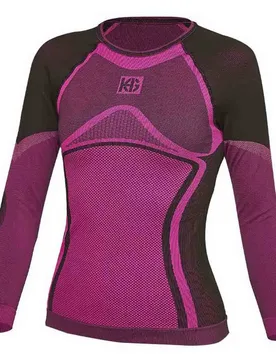 T-shirt à Manches Longues North Double Layer Pink M - Sport Hg - FashionsVida