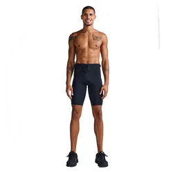 Aero Mesh Compression Short Leggings Black / Silver Reflective XL Men