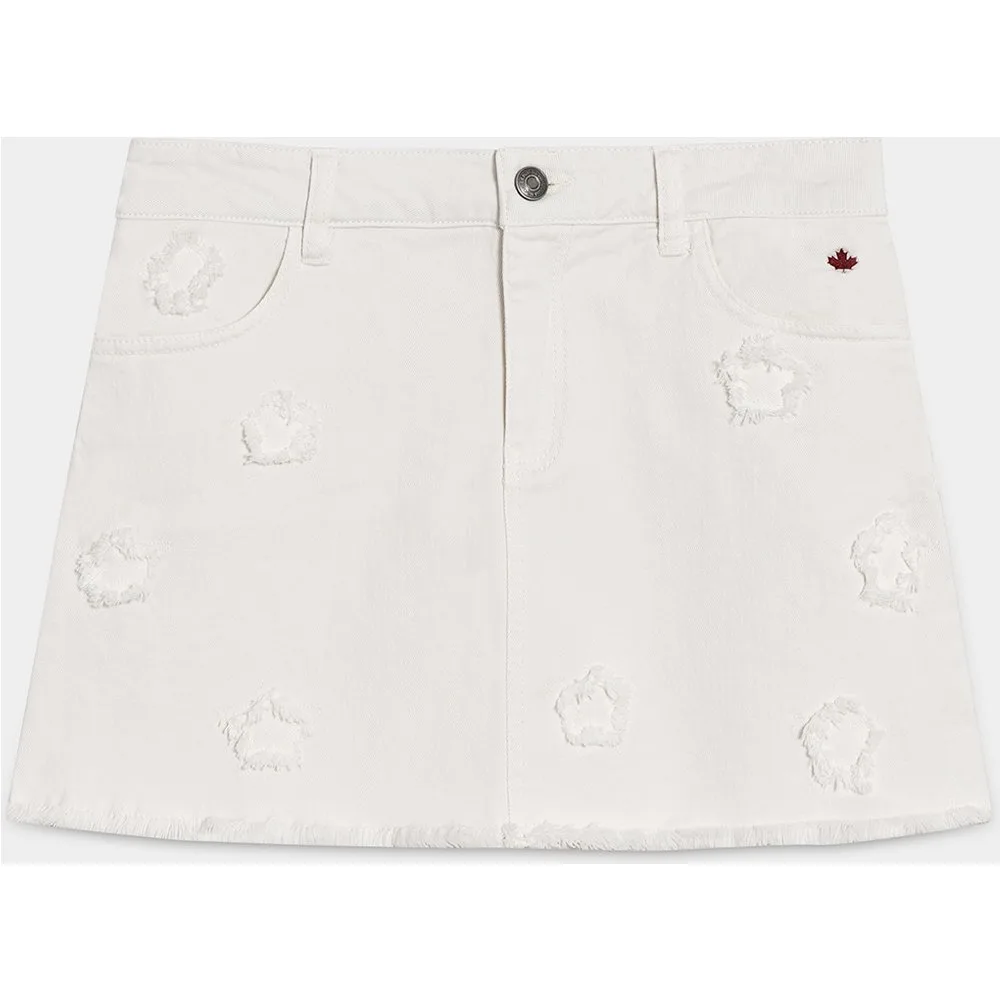 Falda corta con bordados de estrellas - Noon - FashionsVida