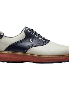 Golfschuhe Traditions SL, beige/navy 39 - FootJoy - FashionsVida