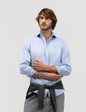 Camisa de hombre de tinte natural lisa - El Ganso - FashionsVida