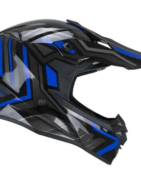 Casco Moto Integrale 367G MUD-X FURY Nero Grigio Blu taglia XS - Cgm - FashionsVida