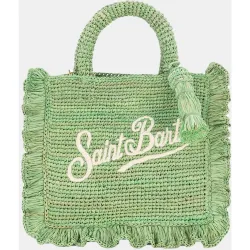 Bolso de rafia mini con asas de mano y opcion de bandolera