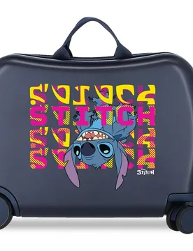 Maleta de cabina infantil Stitch Face down con capacidad de 34L - Disney - FashionsVida
