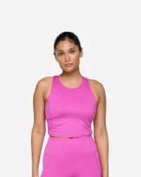 Women's Elaro Crop Bra in Fuschia, Size 2XL