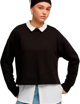 Her relaxed sudadera mujer Negro (S) - Puma - FashionsVida