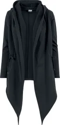 Cardigan - Ladies Hooded Sweat Cardigan - XS bis 5XL - für Damen - Größe M - schwarz - Frauen - female