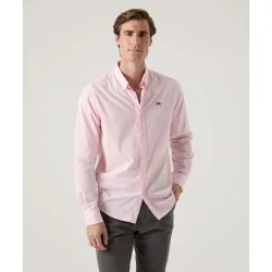 Camisa de algodón de hombre corte regular de cuadros
